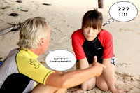 Learning to surf Phuket Thailand